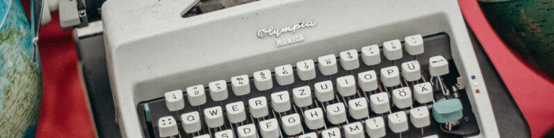 photo of typewriter